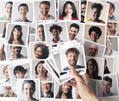 collage people happy