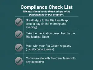 Ria Health compliance checklist