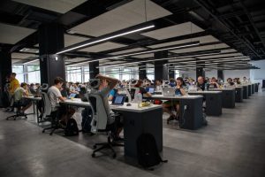 long hours and risky drinking people at desks