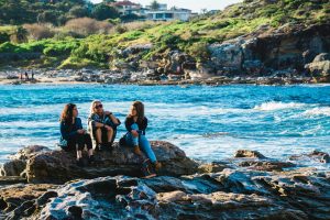 cut back on drinking three women by a river