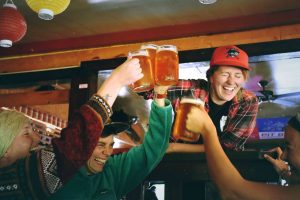 happy drunk women in pub, 7 types of drunks