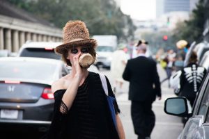 woman on street with bottle 7 types of drunks