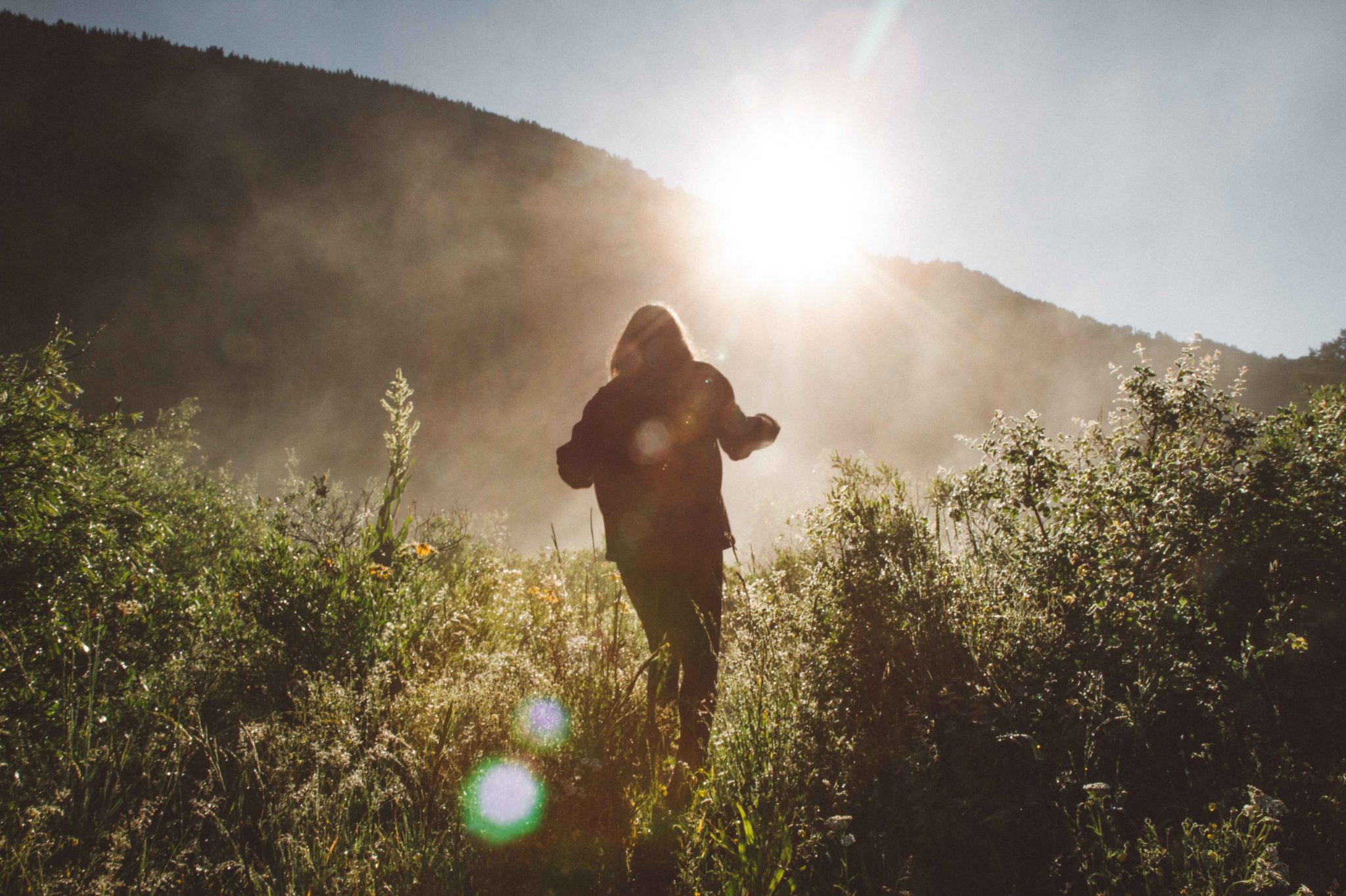 woman in nature, sober things to do