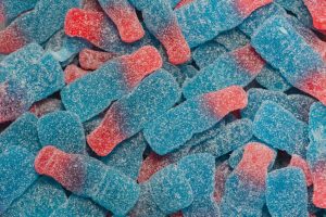 bottle-shaped gummy candies