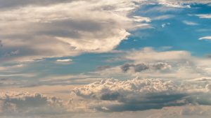 blue sky with clouds