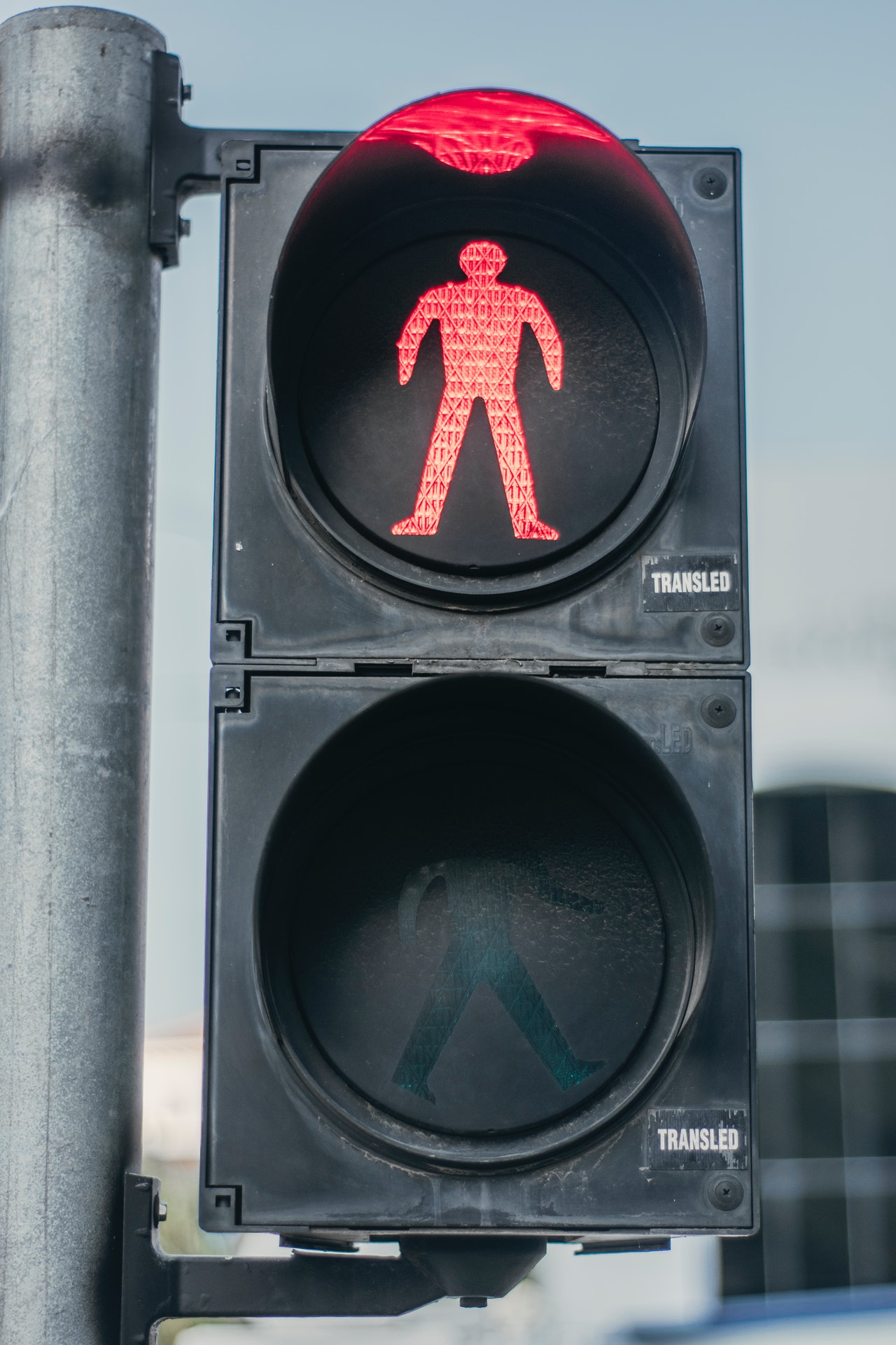 crosswalk stop sign don't walk